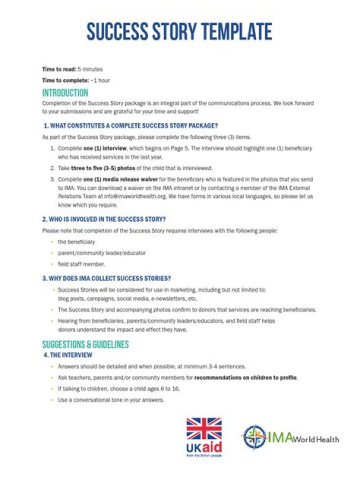 A Story Of Success And Support