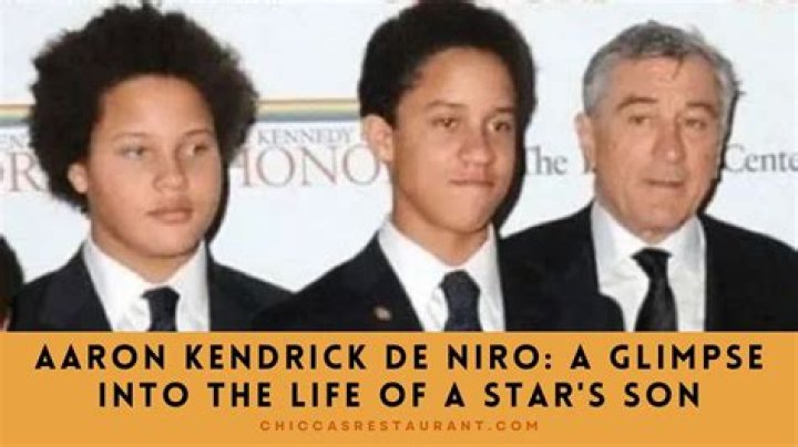 Aaron Kendrick De Niro: A Profile Of The Famous Actor