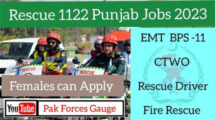 Discover Rescue 1122 Punjab Jobs 2023