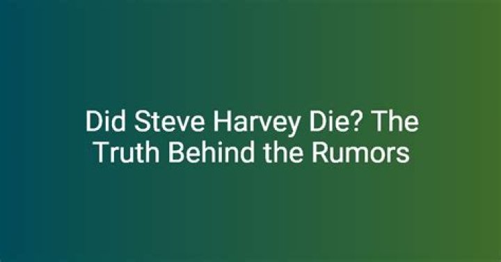 Is Steve Harvey Alive? The Truth Behind The Rumors