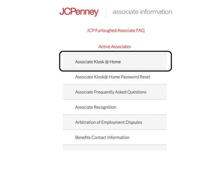 Jcpenney Associate Kiosk At Home