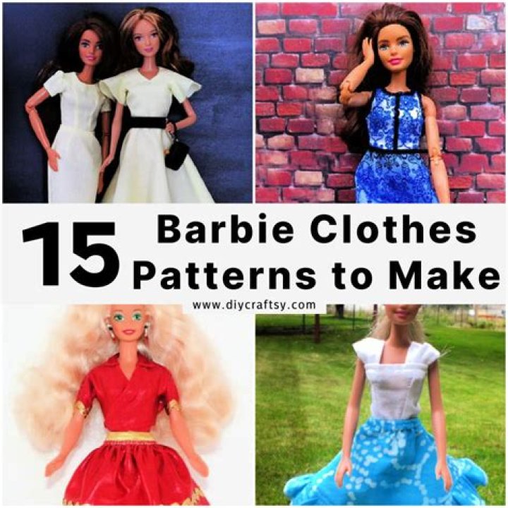 Printable Barbie Outfit Patterns For Endless Wardrobe Options