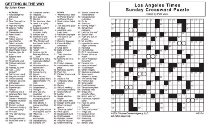 Time To Solve: Look At The Time Crossword