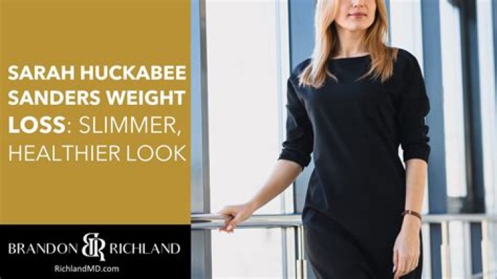 Transformational Journey: The Story Behind Sarah Huckabee Sanders' Weight Loss Pictures