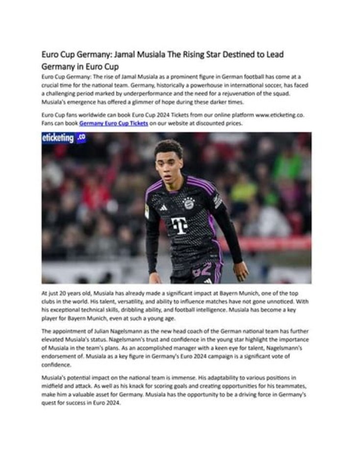 Uncover The Birthplace Of Rising Star Jamal Musiala