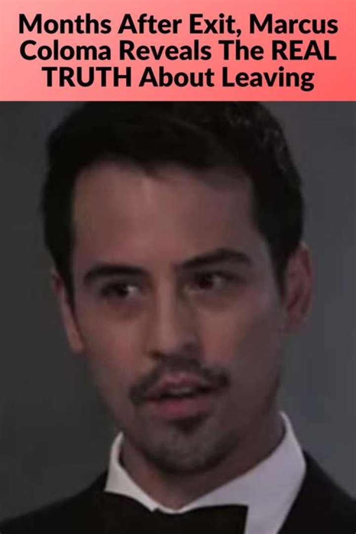 Unveiling The Truth Behind Marcus Coloma's Departure From GH